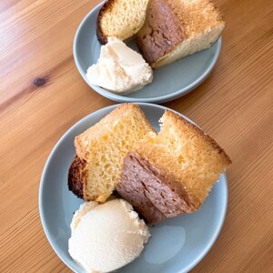 ホットケーキミックスで作るシフォンケーキ